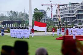 Bendera Merah Putih Sukses dikibarkan di IKN