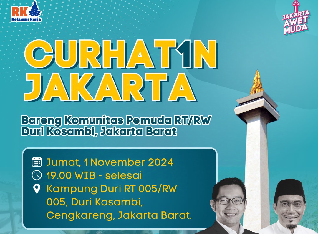 Curhat1n Jakarta Hadir di Duri Kosambi, Ajak Pemuda Bersuara!